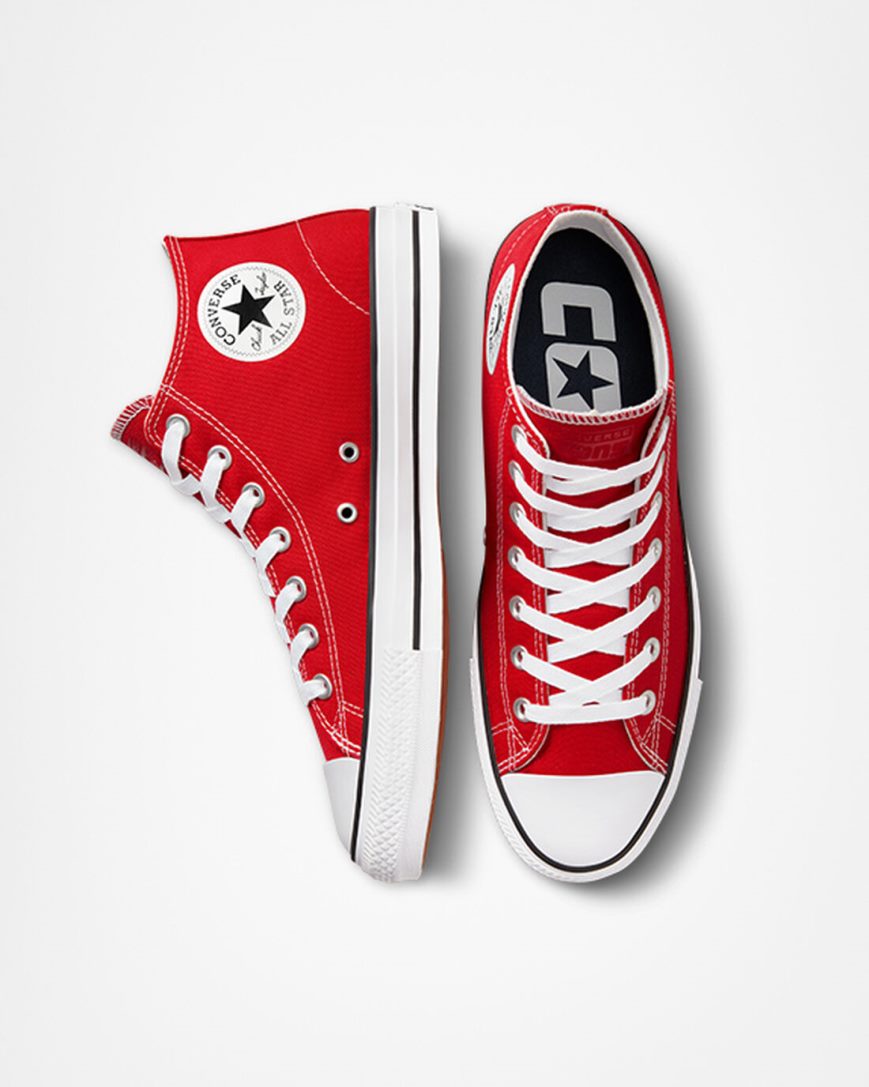 Dámské Skate Boty Converse CONS Chuck Taylor All Star Pro Červené Bílé Černé | CZ EUTP54